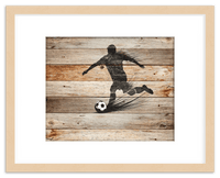 Thumbnail for Wood Wall Art Soccer - Front View