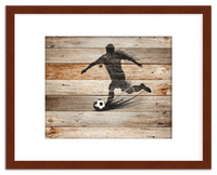 Thumbnail for Wood Wall Art Soccer - Front View