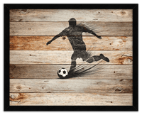 Thumbnail for Wood Wall Art Soccer - Front View
