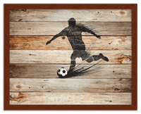 Thumbnail for Wood Wall Art Soccer - Front View