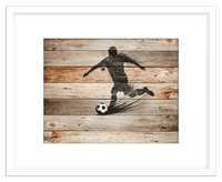 Thumbnail for Wood Wall Art Soccer - Front View