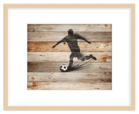 Thumbnail for Wood Wall Art Soccer - Front View