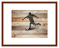 Thumbnail for Wood Wall Art Soccer - Front View