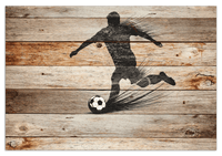 Thumbnail for Wood Wall Art Soccer - Front View