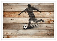 Thumbnail for Wood Wall Art Soccer - Front View
