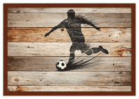 Thumbnail for Wood Wall Art Soccer - Front View