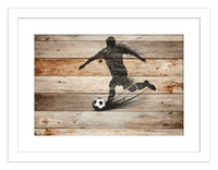 Thumbnail for Wood Wall Art Soccer - Front View