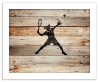 Thumbnail for Wood Wall Art Tennis - Front View