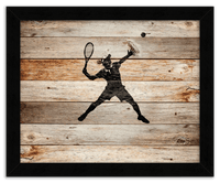 Thumbnail for Wood Wall Art Tennis - Front View