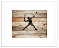 Thumbnail for Wood Wall Art Tennis - Front View
