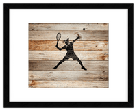 Thumbnail for Wood Wall Art Tennis - Front View
