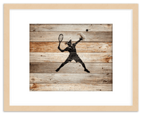 Thumbnail for Wood Wall Art Tennis - Front View