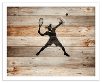 Thumbnail for Wood Wall Art Tennis - Front View