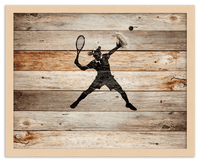 Thumbnail for Wood Wall Art Tennis - Front View