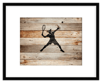 Thumbnail for Wood Wall Art Tennis - Front View