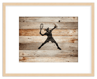 Thumbnail for Wood Wall Art Tennis - Front View