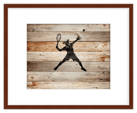 Thumbnail for Wood Wall Art Tennis - Front View