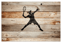 Thumbnail for Wood Wall Art Tennis - Front View