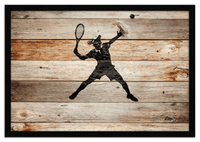 Thumbnail for Wood Wall Art Tennis - Front View