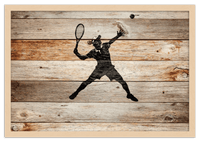 Thumbnail for Wood Wall Art Tennis - Front View