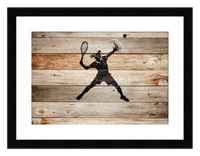 Thumbnail for Wood Wall Art Tennis - Front View