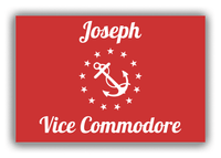 Thumbnail for Personalized Yacht Club Officer Canvas Wrap & Photo Print - Vice Commodore - Front View