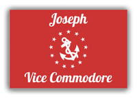 Thumbnail for Personalized Yacht Club Officer Canvas Wrap & Photo Print - Vice Commodore - Front View