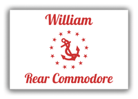 Thumbnail for Personalized Yacht Club Officer Canvas Wrap & Photo Print - Rear Commodore - Front View