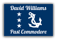 Thumbnail for Personalized Yacht Club Officer Canvas Wrap & Photo Print - Past Commodore - Front View