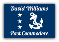 Thumbnail for Personalized Yacht Club Officer Canvas Wrap & Photo Print - Past Commodore - Front View