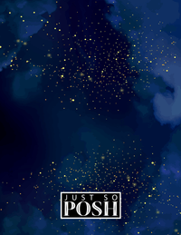 Thumbnail for Personalized Zodiac Sign Notebook - Night Sky - Square Nameplate - Back View