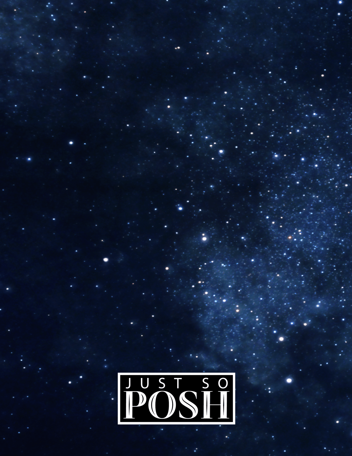 Personalized Zodiac Sign Notebook - Night Sky - Capricorn - Back View