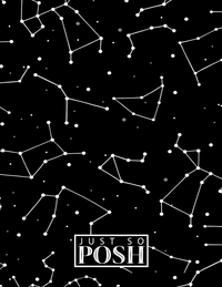 Thumbnail for Personalized Zodiac Sign Notebook - Astrology Font - Back View