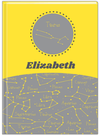 Thumbnail for Personalized Zodiac Sign Journal - Constellation Circle - Taurus - Front View