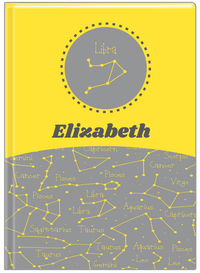 Thumbnail for Personalized Zodiac Sign Journal - Constellation Circle - Libra - Front View