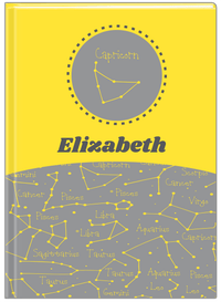 Thumbnail for Personalized Zodiac Sign Journal - Constellation Circle - Capricorn - Front View