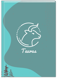 Thumbnail for Personalized Zodiac Sign Journal - Line Art - Taurus - Front View