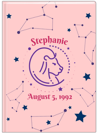 Thumbnail for Personalized Zodiac Sign Journal - Constellation - Leo - Front View