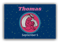Thumbnail for Personalized Zodiac Sign Canvas Wrap & Photo Print - Constellation Circle - Virgo - Front View
