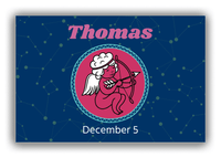 Thumbnail for Personalized Zodiac Sign Canvas Wrap & Photo Print - Constellation Circle - Sagittarius - Front View