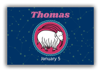 Thumbnail for Personalized Zodiac Sign Canvas Wrap & Photo Print - Constellation Circle - Capricorn - Front View