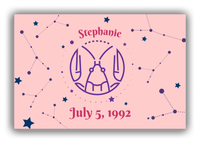 Thumbnail for Personalized Zodiac Sign Canvas Wrap & Photo Print - Constellation - Cancer - Front View