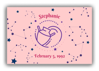 Thumbnail for Personalized Zodiac Sign Canvas Wrap & Photo Print - Constellation - Aquarius - Front View