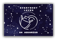 Thumbnail for Zodiac Sign Canvas Wrap & Photo Print - Everybody Loves an Aquarius - Front View