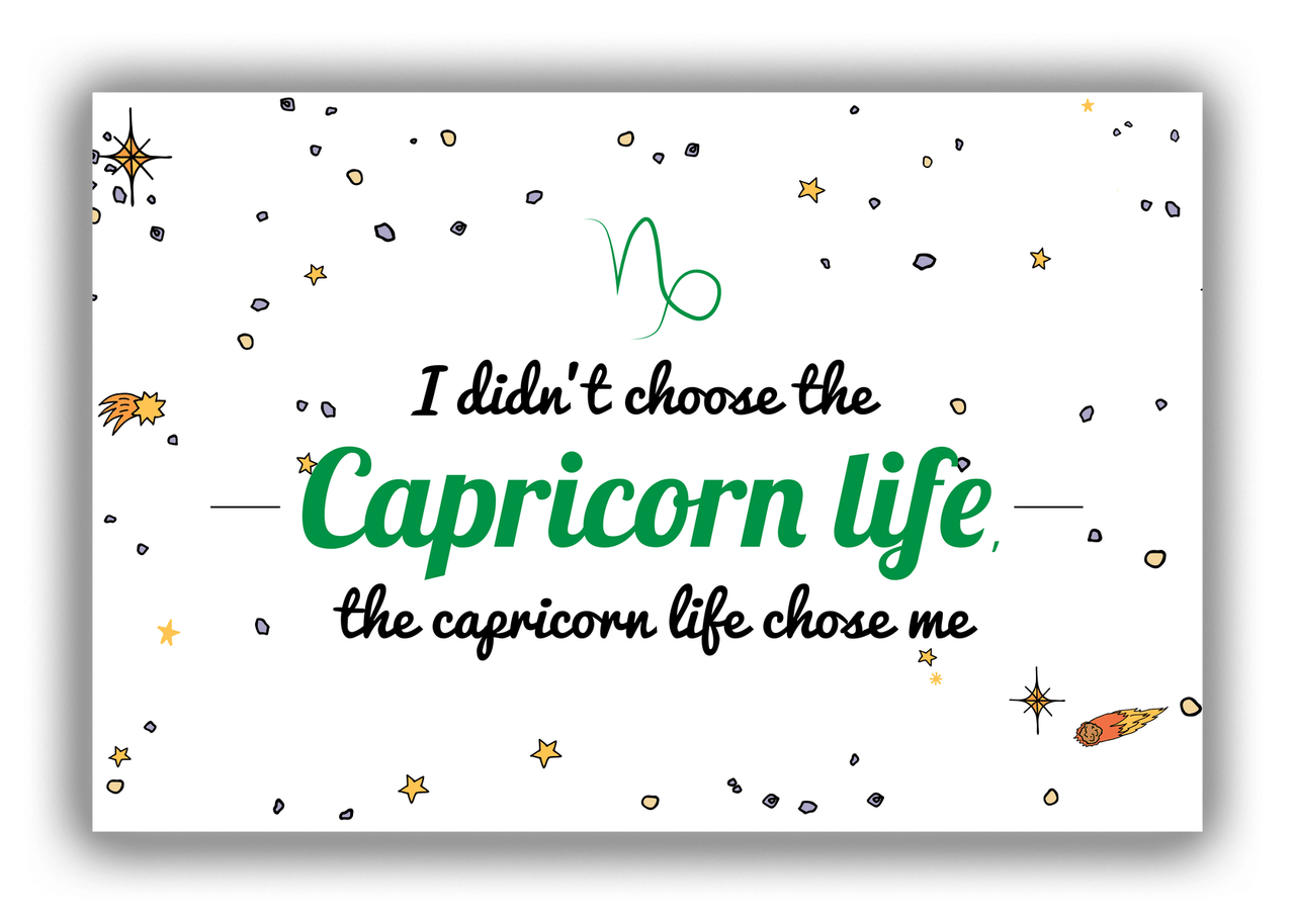 Zodiac Sign Canvas Wrap & Photo Print - Capricorn Life - Front View