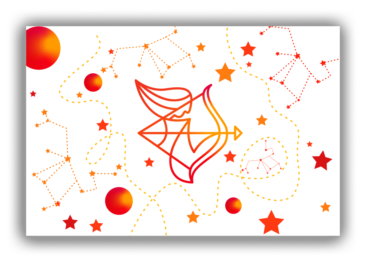 Zodiac Sign Canvas Wrap & Photo Print - Constellations - Sagittarius - Front View