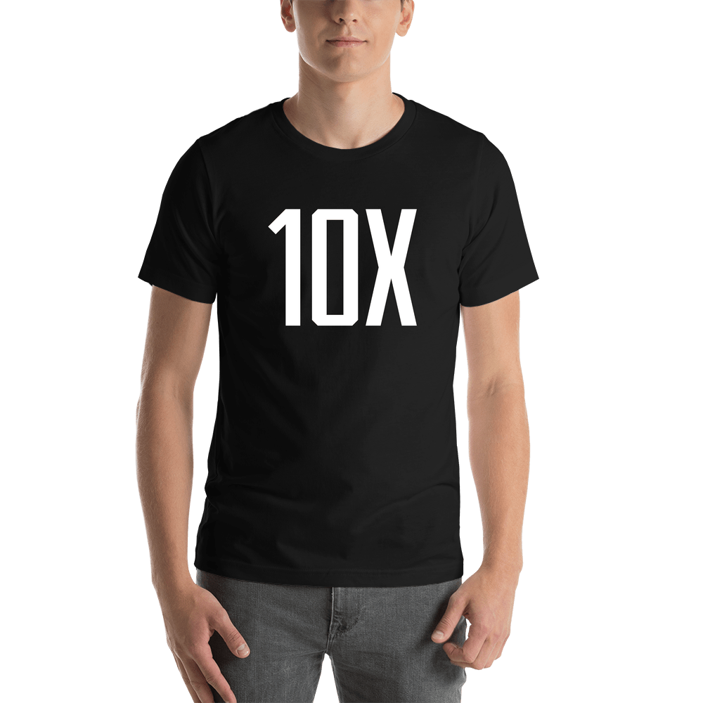Personalized 10X T-Shirt - Black - Shirt View