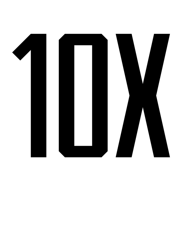 Personalized 10X T-Shirt - White - Decorate View