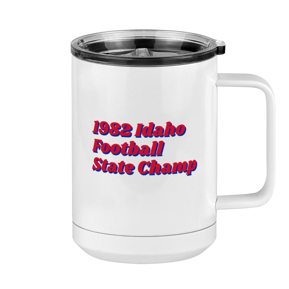 1982 Idaho Football State Champ Coffee Mug Tumbler with Handle (15 oz) - Right View