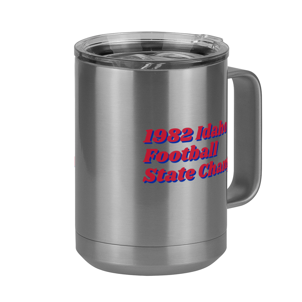 1982 Idaho Football State Champ Coffee Mug Tumbler with Handle (15 oz) - Front Right View